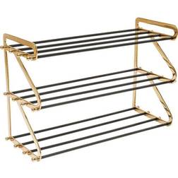 Kare Design 12 Pair Gold 55 x 84 x 34 cm Shoe Rack