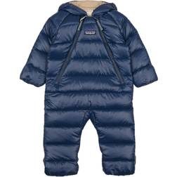 Patagonia Hi-Loft Down Sweater Flaggväv Småbarn blå 2023 12-18M 79-84 Vinteroveraller