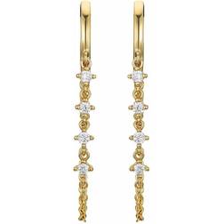 Noelani Hoop Earrings 925 Sterling Silver Woman - Gold