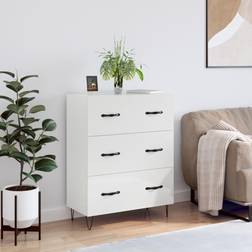 vidaXL Hochglanz-Weiß 69,5 x 34 x 90 cm Sideboard