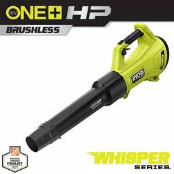 Ryobi one hp 18v whisper 130 mph 450 cfm cordless leaf blower tool only