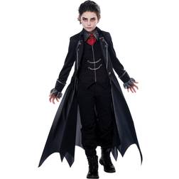 California Costumes Gothic-Vampir-Kostüm für Jungen Halloweenkostüm schwarz