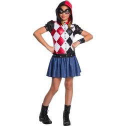 Harley Quinn Costume for Girls Black/Blue/Red