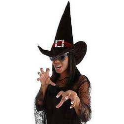 Elope Plush Witch Costume Hat Black