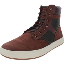 Timberland Davis Square Leather/Fabric Boot Men's Brown Boot