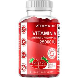 Vitamin A Retinyl Palmitate, Natural Strawberry, 2,500 IU, 120