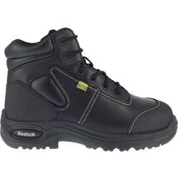 Reebok Work Boots,8-1/2 Sz,W,Blk,6inH,Womens,PR