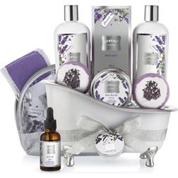 Lovery Gift Basket Set for Women: Relaxing Spa Kit Gel