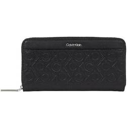 Calvin Klein Large Zip Around Wallet - BLACK One