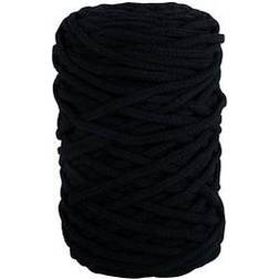 Rayher Braidy Recycling Garn, geflochten, 4mm ø schwarz