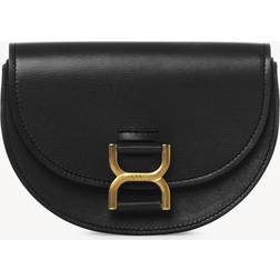 Chloé Marcie mini flap bag Black Size OneSize 100% Calf-skin leather