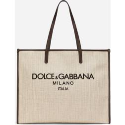 Dolce & Gabbana Large structured canvas shopper