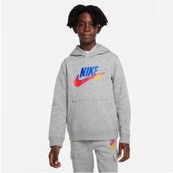 Nike Logo Print Hoodie in Cotton Mix