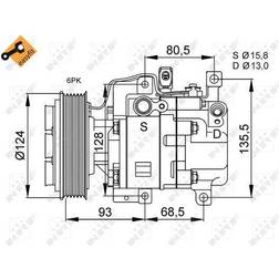 NRF kompressor klima klimaanlage klimakompressor easy fit 32408