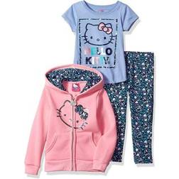 Hello Kitty Kid's Hooded Legging Set 3-piece - Pink/Blue