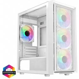 CiT Luna White Case Infinity ARGB Fans Tempered