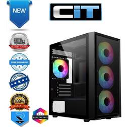 CiT Luna Black Case Infinity ARGB Fans Tempered