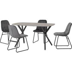 SECONIQUE Grey Athens Dining Set