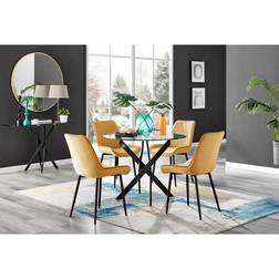 Box Novara Black Leg Dining Table