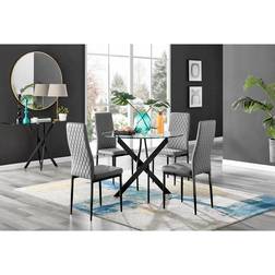 Box Novara Black Leg Dining Table