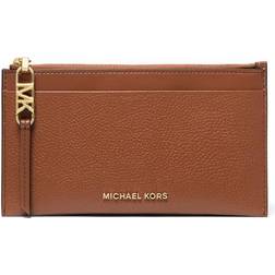 Michael Kors Empire Large Pebbled Leather Card Case - Brown