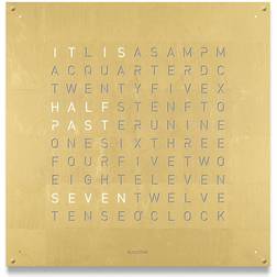 Qlocktwo Large Creators Edition Gold 90cm Wall Clock