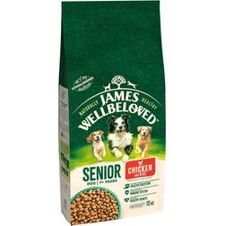 James Wellbeloved Senior Dry Dog Food Chicken & Rice 15kg x1 bag