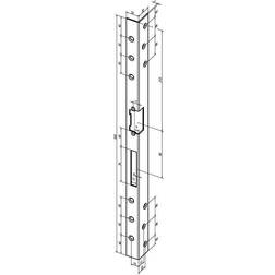 Assa Abloy Sicherheits-Winkelschließblech 312 Länge Stärke 2