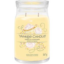 Yankee Candle Signature Vanilla Cupcake Large Double Wicks Wax Blend Bougie Parfumée 567g