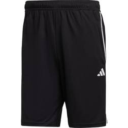 adidas Train Essentials Piqué 3-Stripes Shorts - Black/White