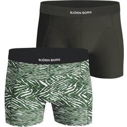 Björn Borg Premium Cotton Stretch Boxer - Grønn Mønster