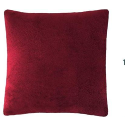 PAVILIA Fleece Velvet Plush Soft Cushion Cover Red (45.7x45.7cm)