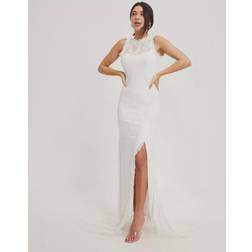 Y.A.S Jakobe SL Maxi Dress Star White