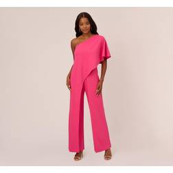 Adrianna Papell One Shoulder Wide Leg Jumpsuit