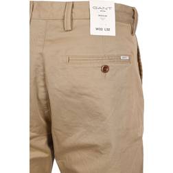 Gant Herre Regular fit chinobukser af twill 32/34 Beige