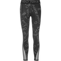 Nike Pro Women's Mid-Rise 7/8 Printed Leggings Black