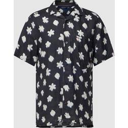 Tommy Hilfiger MONO FLOWER RF SHIRT S/S Blå