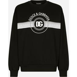 Dolce & Gabbana DG Logo Print Jersey Sweatshirt - Black