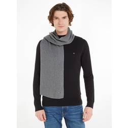 Tommy Hilfiger Essential Flag Halstørklæde, Mid Grey Heather, One sice