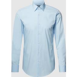 HUGO BOSS Slim Fit Kent Krage Skjorta - Blue