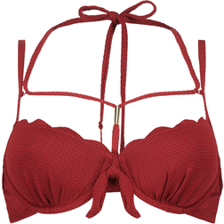 Hunkemöller Scallop Rio Bikinioberteil mit Bügel - Rot