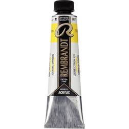 Rembrandt Acrylic Colour Tube Azo Yellow Lemon 40ml