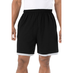 KingSize Hang Down Lightweight Jersey Shorts - Black