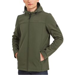 Tog24 Feizor Men's Softshell Hooded Jacket - Moss