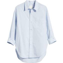 Citizens of Humanity Kayla Oversize Poplin Button-Up Shirt - Santa Cruz