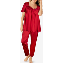 Silky 2 Piece Pj Set - Classic Red