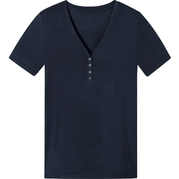 Schiesser Camiseta Mix+Relax - Azul