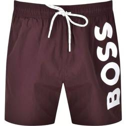 HUGO BOSS Men's Standard Octopus Swim Trunk, Eggplant