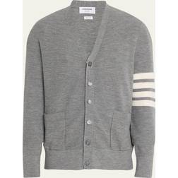 Thom Browne "4-Bar" Cardigan Gray