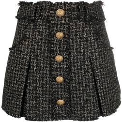 Balmain Minirock aus Tweed Multicolor